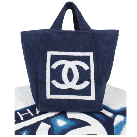 chanel towel beach bag|chanel beach collection.